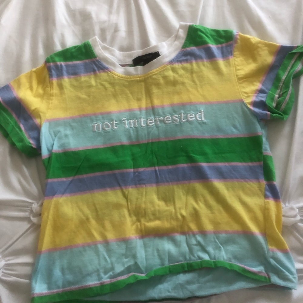 Pastel stripped crop top